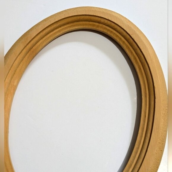 2 Natural Wood Oval Frames Arts & Craft Supplies Decorative CrOne Sizes-stitch - Picture 4 of 9